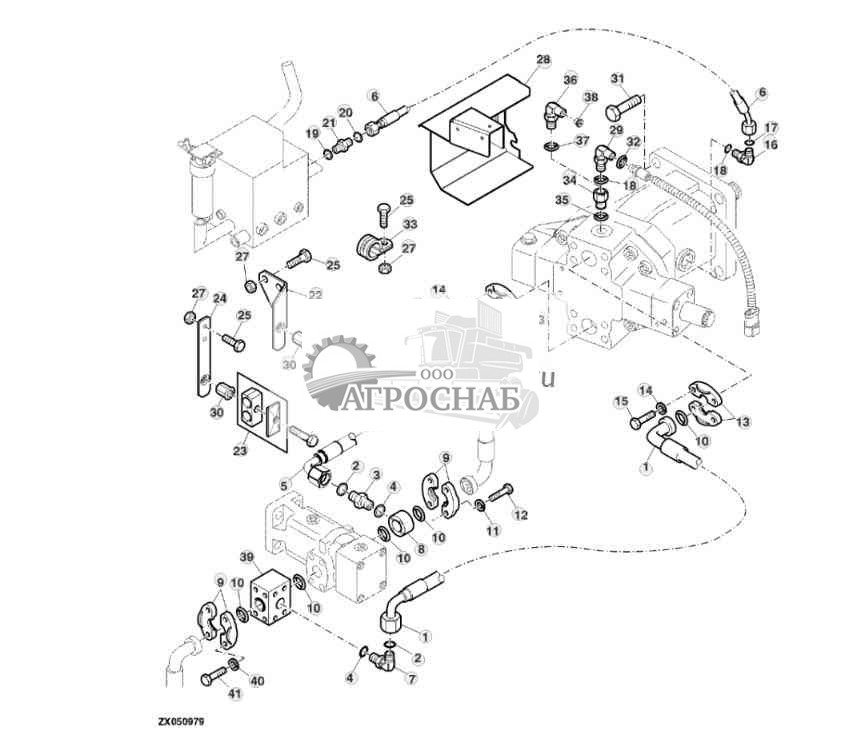 HYDRAULIC HOSES, FOUR-WHEEL DRIVE 